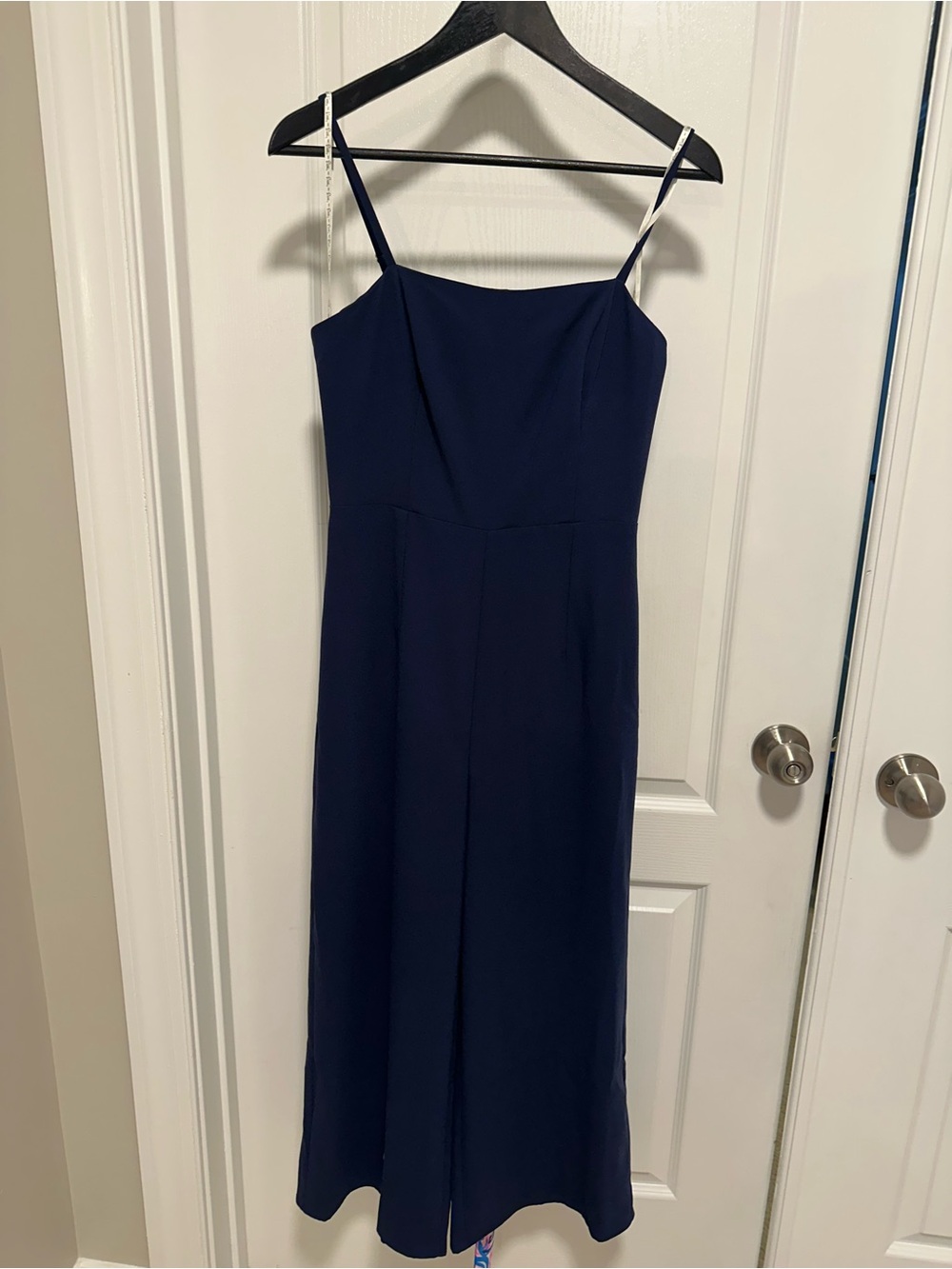 Lilly Pulitzer Navy Spaghetti Strap wide leg romper